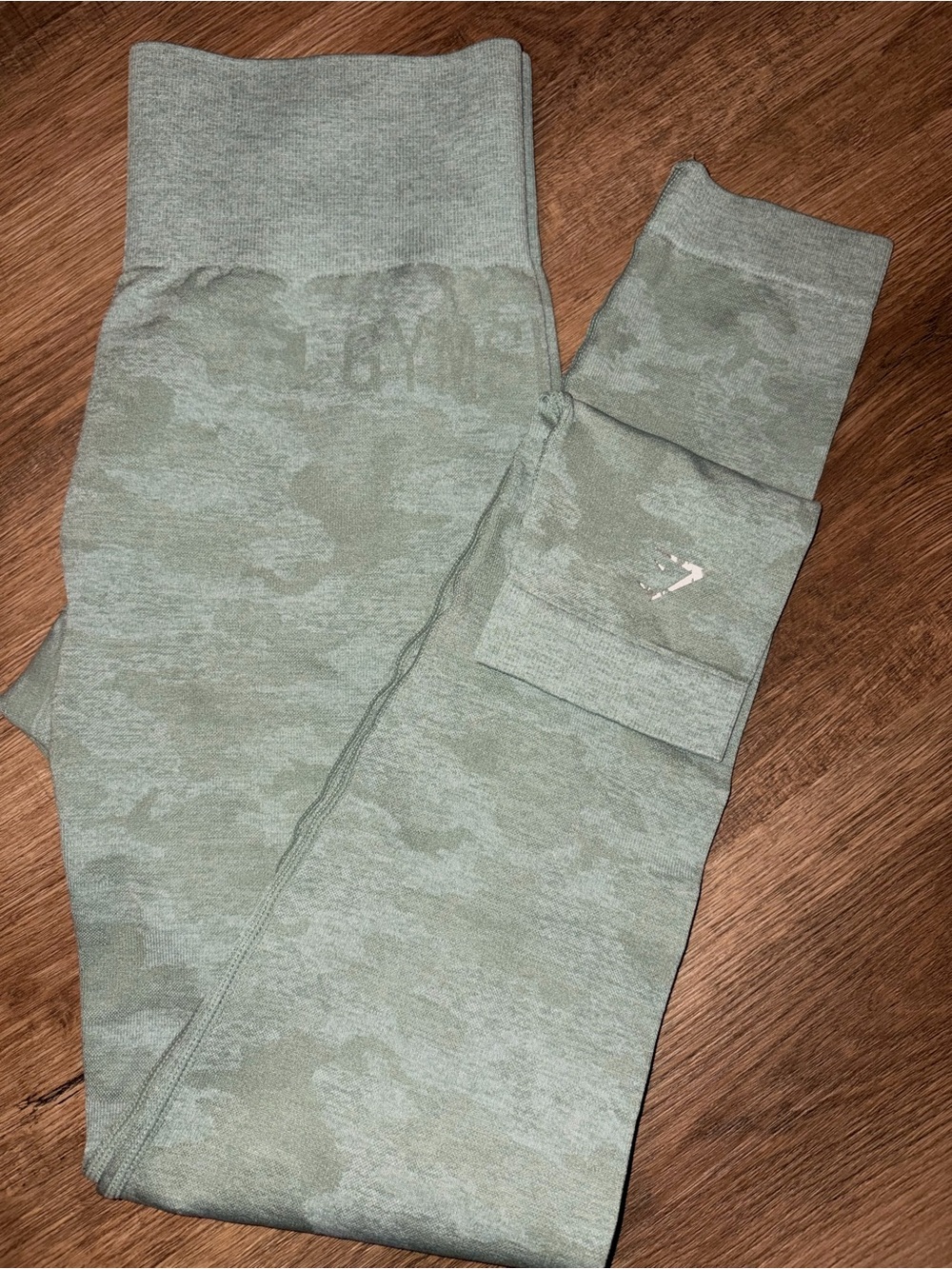 Gymshark Olive Green Camo Leggings